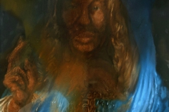 Variiation-on-Leonardo-da-Vincis-Salvator-Mundi-2-oil-on-linen-260-x-180-cm-2022