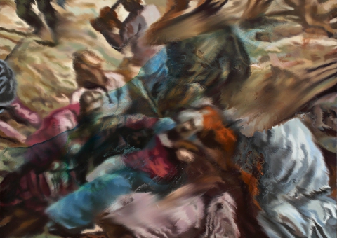 k-Variacion-de-La-Crucifixion-de-Tintoretto-oil-on-linen-225x300-cm-2019